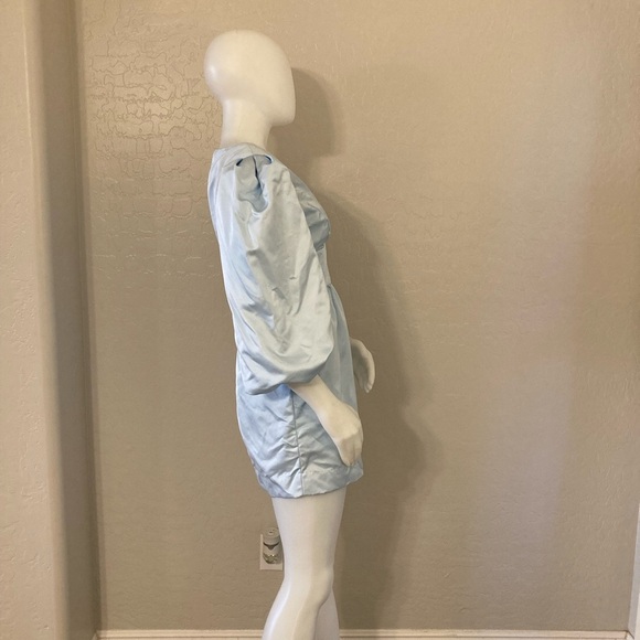 Reformation Weslan Dress Light Blue Size 2 - Picture 7 of 14